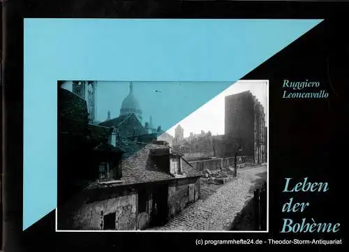 Bühnen der Stadt Bielefeld, Heiner Bruns, Martin Griesemer: Programmheft zur Premiere von Ruggiero Leoncavallos Oper Leben der Boheme am 2. März 1985 im Stadttheater (18). 