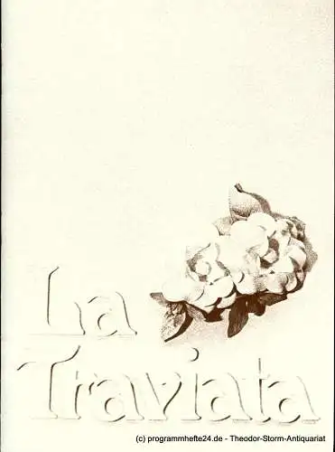 Hamburgische Staatsoper, August Everding: Programmheft La Traviata. Oper von Giuseppe Verdi. 14. November 1976 (18). 