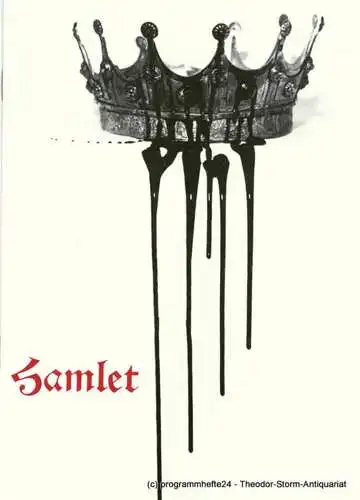 Hessisches Staatstheater Wiesbaden, Christoph Groszer, Ehrhard Reinicke: Programmheft HAMLET. Premiere am 4.9.1986. Spielzeit 1983 / 84 Heft 1 (18). 