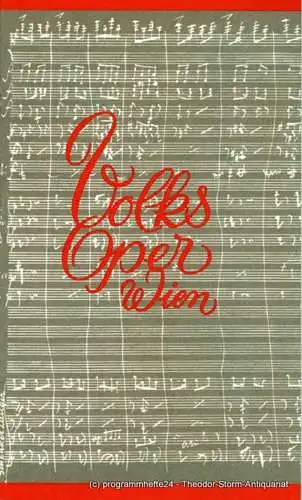 Volksoper Wien, Bundestheaterverwaltung, Otto Fritz, Christl Schönfeldt: Programmheft WIENER BLUT. Spielzeit 1960 / 61 Heft 10 (18). 