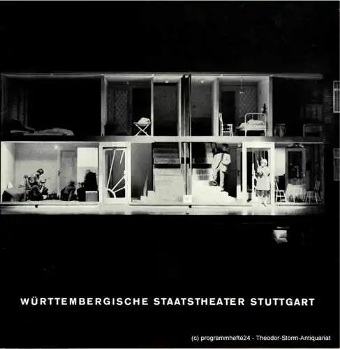 Württembergische Staatstheater Stuttgart, Großes Haus, Jörg Wehmeier, H.W. Rückle, Christine Seeger: Programmheft Der Liebestrank. Spielzeit 1966 / 1967 Heft 4 (18). 