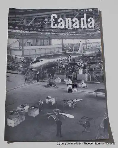 Canadian Broadcasting Corporation: Programmheft This is Canada. La Voix du Canada April 1950 (18). 