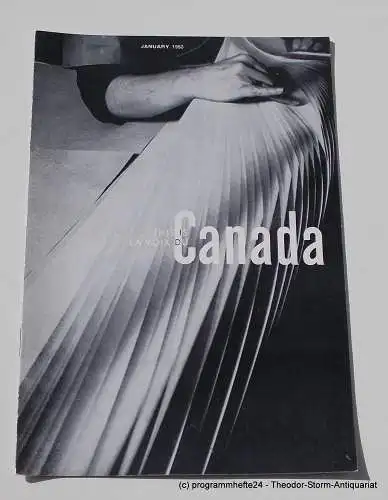 Canadian Broadcasting Corporation: Programmheft This is Canada. La Voix du Canada JANUARY 1950 (18). 