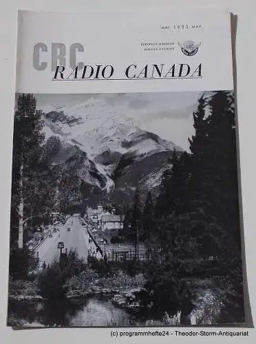 Canadian Broadcasting Corporation: Programmheft CBC European Program Schedule RADIO CANADA MAY 1953 (18). 