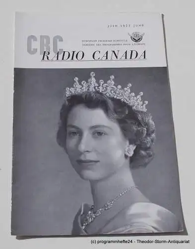 Canadian Broadcasting Corporation: Programmheft CBC European Program Schedule RADIO CANADA JUNE 1953 (18). 