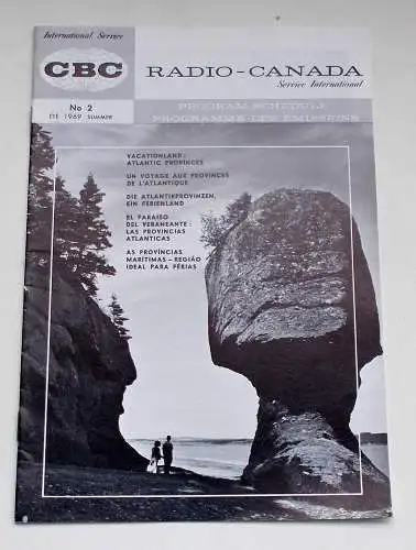 Canadian Broadcasting Corporation: Programmheft RADIO - CANADA Service International No 2 Summer 1969 (18). 