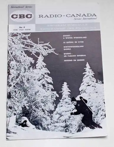 Canadian Broadcasting Corporation: Programmheft RADIO - CANADA Service International No 4 Winter 1969 (18). 