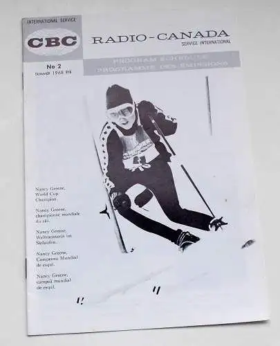Canadian Broadcasting Corporation: Programmheft RADIO - CANADA Service International No 2 Summer 1968 (18). 