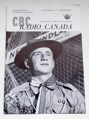 Canadian Broadcasting Corporation: Programmheft CBC Radio Canada International Service. Program Schedule July - August 1955 (18). 