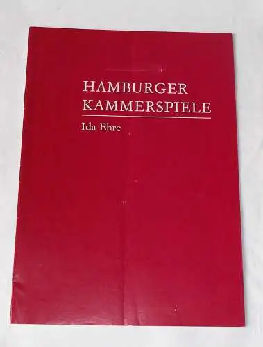 Hamburger Kammerspiele, Ida Ehre, Jan Aust: Programmheft Die Zimmerschlacht von Martin Walser. Premiere 6. September 1977. 1. Heft der Spielzeit 1977 / 78 (18). 
