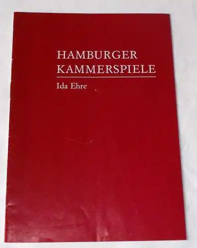 Hamburger Kammerspiele, Ida Ehre, Jan Aust: Programmheft FAMILIENLEBEN. Komödie von John Patrick. Premiere 4. April 1978. 8. Heft der Spielzeit 1977 / 78 (18). 