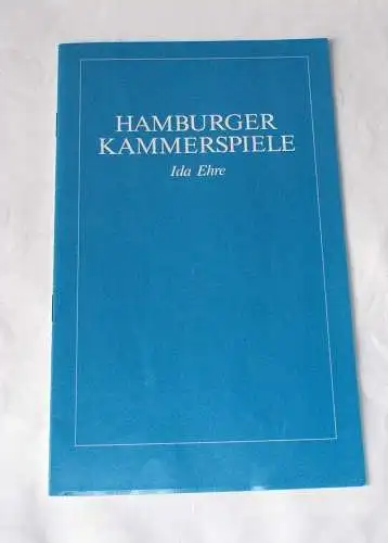 Hamburger Kammerspiele, Ida Ehre, Jan Aust: Programmheft Schlag nach bei Shakespeare und Co. Premiere 16. Dezember 1987. 4. Heft der Spielzeit 1987 / 88 (18). 