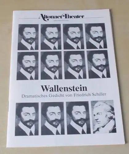 Altonaer Theater, Hans Fitze: Programmheft WALLENSTEIN. Dramatisches Gedicht von Friedrich Schiller. Programmheft 7 Spielzeit 1989 / 90 (18). 