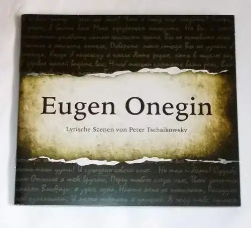 Gerhart Hauptmann Theater, Görlitz-Zittau, Ronny Scholz, Sebastian Ritschel: Programmheft Eugen Onegin. Premiere 2. Juni 2012. Spielzeit 2011 / 2012 Heft 8 (18). 
