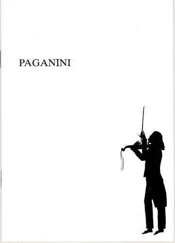 Oldenburgisches Staatstheater, Hans Häckermann, Oda Mahnke: Programmheft PAGANINI. Operette. Premiere 29. September 1991 im Großen Haus. Spielzeit 1991 / 92 (18). 