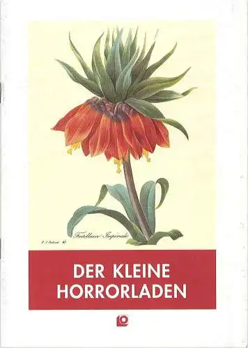 Oldenburgisches Staatstheater, Hans Häckermann, Ludwig Brundiers: Programmheft Der kleine Horrorladen ( Little Shop of Horrors ). Premiere 2. Oktober 1992 im Großen Haus. Spielzeit 1992 / 93 (18). 