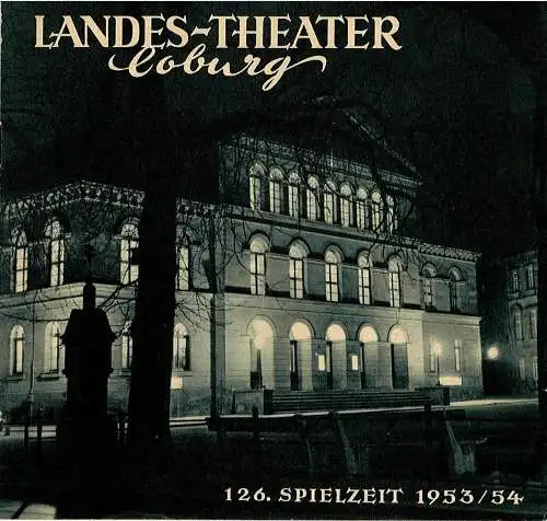 Landes-Theater Coburg, Curt Wahl: Programmheft Die schlaue Susanne. 126. Spielzeit 1953 / 54 Heft 7 (18). 