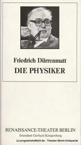 Renaissance-Theater Berlin, Gerhard Klingenberg, Lothar Ruff, Stefanie Schnitzler: Programmheft Die Physiker von Friedrich Dürrenmatt. Heft 2, 10. November 1990 (18). 