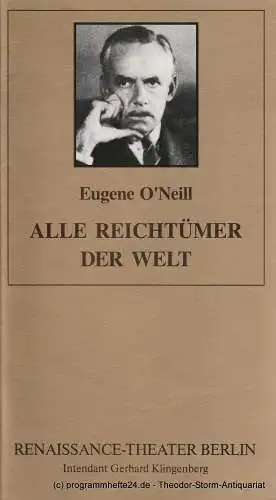 Renaissance-Theater Berlin, Gerhard Klingenberg, Steffi Recknagel: Programmheft Alle Reichtümer der Welt. Heft 4, 25. Februar 1995 (18). 