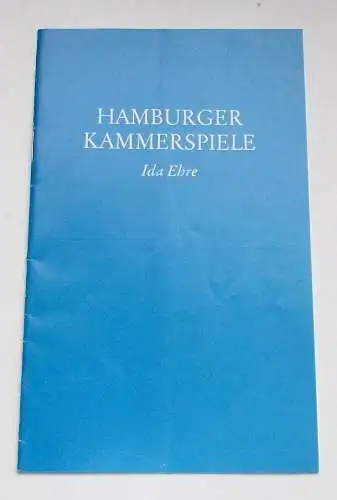 Hamburger Kammerspiele, Ida Ehre, Jan Aust: Programmheft Nicht von gestern. Komödie von Garson Kanin. Premiere 22. April 1981. 7. Heft der Spielzeit 1980 / 81 (18). 