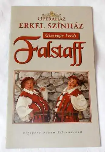 Magyar Allami Operahaz, Erkel Szinhaz: Programmheft Szerelmi bajital - Der Liebestrank von Gaetano Donizetti (18). 