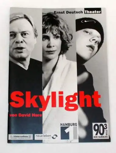 Ernst Deutsch Theater, Isabella Vertes-Schütter, Wolfgang Borchert: Programmheft SKYLIGHT von David Hare. Premiere 1. März 2001 (18). 