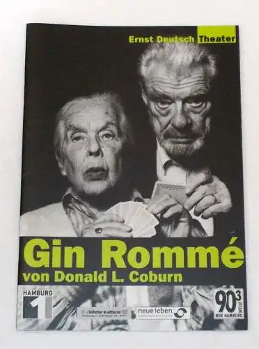 Ernst Deutsch Theater, Isabella Vertes-Schütter, Wolfgang Borchert: Programmheft GIN ROMME von Donald L. Coburn. Premiere 7. Juni 2001 (18). 