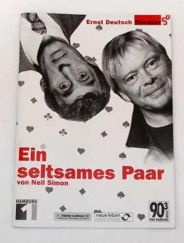 Ernst Deutsch Theater, Isabella Vertes-Schütter, Wolfgang Borchert: Programmheft Ein seltsames Paar von Neil Simon. Premiere 22. November 2001 (18). 