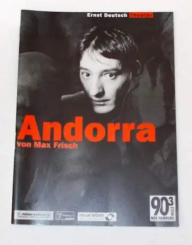 Ernst Deutsch Theater, Isabella Vertes-Schütter, Wolfgang Borchert: Programmheft ANDORRA von Max Frisch. Premiere 2. März 2000 (18). 
