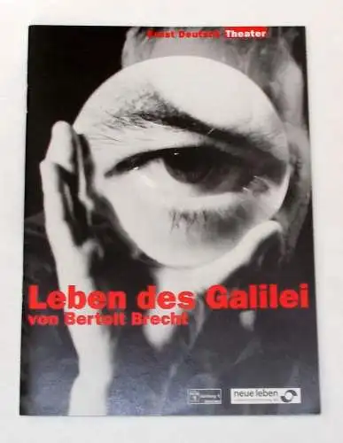 Ernst Deutsch Theater, Isabella Vertes-Schütter, Wolfgang Borchert: Programmheft Leben des Galilei von Bertolt Brecht. Premiere 1. Oktober 1998 (18). 