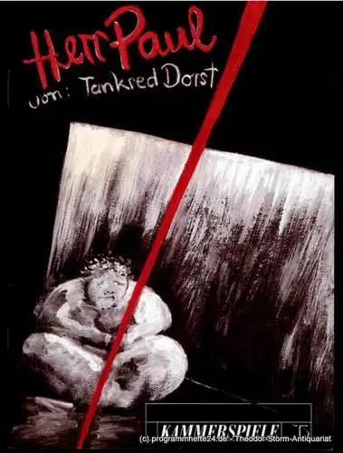 Deutsches Theater und Kammerspiele Berlin, Thomas Langhoff, Maik Hamburger: Programmheft HERR PAUL von Tankred Dorst. Premiere am 26. März 1994. Spielzeit 1995 / 96 (18). 