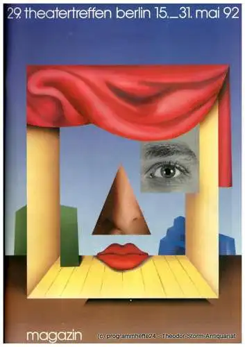 Berliner Festspiele, Ulrich Eckhardt, Hinrich Gieseler, Torsten Maß: Berliner Festspiele Magazin 1 / 92. 29. Theatertreffen Berlin 1992 (18). 