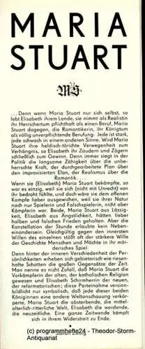 Staatstheater Dresden, Uta Gallert, Ekkehard Walter: Programmheft  Maria Stuart. Trauerspiel von Friedrich Schiller. Premiere 11. Juni 1980 (18). 