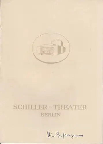 Schiller Theater Berlin, Boleslaw Barlog, Albert Beßler: Programmheft Uraufführung Die Gefangenen Schauspiel von Stefan Barcava 1. März 1953 Spielzeit 1952 / 53 Heft 21 (18). 