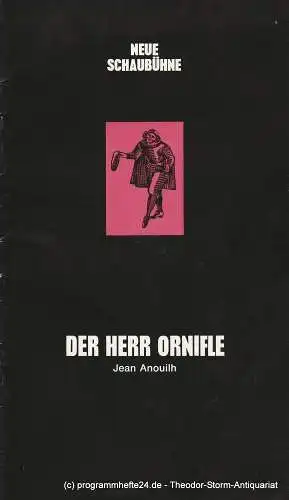 Neue Schaubühne Villach - Salzburg, Günther Fuhrmann: Programmheft ORNIFLE oder Der erzürnte Himmel. Heft 4 1971 / 72 (18). 