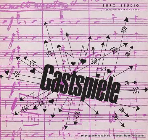 Euro Studio Ernst Landgraf: Programmheft Gastspiele ( Guest Appearances ) Lustspiel von Robert Honey und Walter Firner (18). 