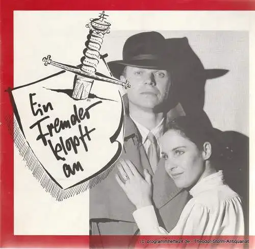 Das Ensemble. Peter Jacob und Ellen Schwiers: Programmheft Ein Fremder klopft an von Agatha Christie. Premiere 16.1.1992 (18). 