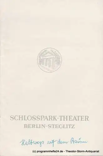 Schlosspark  Theater Berlin-Steglitz, Boleslaw Barlog: Programmheft Halbwegs auf dem Baum. Eine Komödie von Peter Ustinov Spielzeit 1966 / 67 (18). 