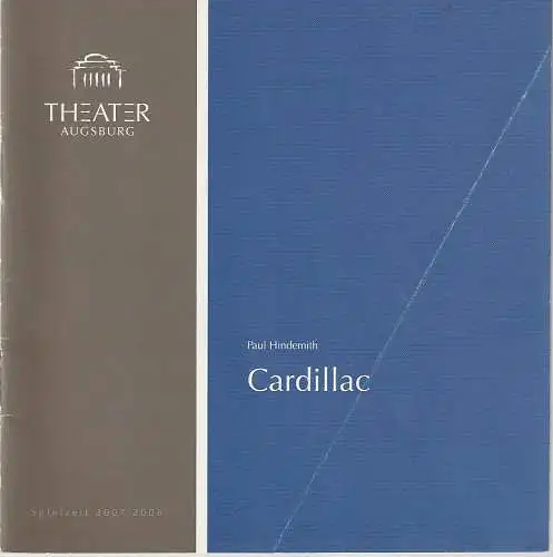 Theater Augsburg, Juliane Votteler, Ralf Waldschmidt, A. T. Schaefer ( Probenfotos ): Programmheft Paul Hindemith CARDILLAC Premiere  12. April 2008 Großes Haus Programm Nr. 20 Spielzeit 2007 / 2008 (18). 