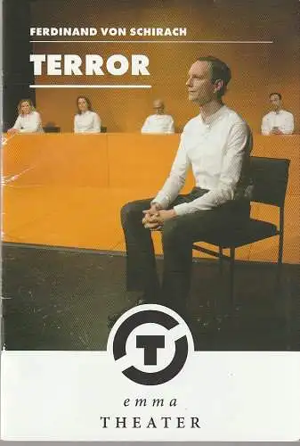 Städtische Bühnen Osnabrück, Dr. Ralf Waldschmidt, Sven Kleine, Uwe Lewandowski ( Probenfotos ): Programmheft Ferdinand von Schirach TERROR Premiere 14. Mai 2017 Emma-Theater Programm Nr. 23 Spielzeit 2016 / 17 (18). 