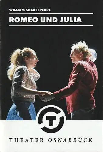 Städtische Bühnen Osnabrück, Dr. Ralf Waldschmidt, Jens Peters, Pia von der Assen, Kerstin Schomburg ( Probenfotos ): Programmheft William Shakespeare ROMEO UND JULIA Premiere 1. Februar 2020 Theater am Domhof Spielzeit 2019 / 2020 Nr. 14 (18). 
