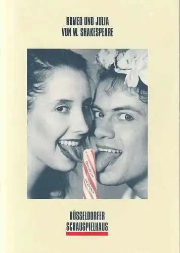 Neue Schauspiel GmbH, Düsseldorfer Schauspielhaus, Volker Canaris, Joachim Lux, Jan Strathmann: Programmheft William Shakespeare ROMEO UND JULIA Premiere 12. September 1993 Spielzeit 1993 / 94 (18). 