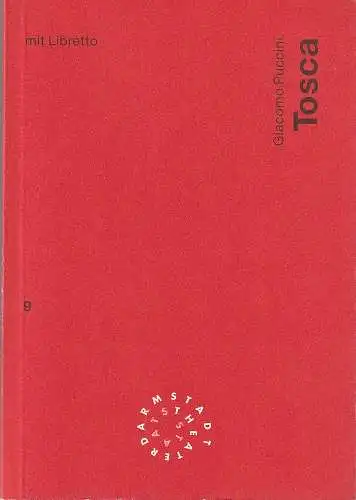 Staatstheater Darmstadt, Peter Girth, Barbara Beyer: Programmheft Giacomo Puccini TOSCA Premiere 25. Dezember 1995 Spielzeit 1995 / 96 Nr. 9 (18). 