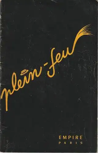 Theatre de L'Empire, Jean Bouchel-Ysaye, Pierre Öouis-Guerin: Programmheft Pierre Louis-Guerin / Rene Fraday PLEIN FEU Premiere 23 Avril 1952 Programme (18). 