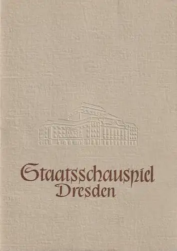 Staatsschauspiel Dresden, Heinrich Allmeroth, Heinz Pietzsch: Programmheft Bertolt Brecht DAS LEBEN DES GALILEI Spielzeit 1956 / 57 Heft 4 (18). 