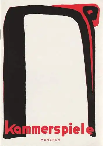 Münchner Kammerspiele, Hans Schweikart, Alfred Erich Sistig, Alexander May, Hildegard Steinmetz ( Szenenphotos ): Programmheft Jean Anouilh GENERAL QUIXOTTE oder DER VERLIEBTE REAKTIONÄR Premiere 1. Februar 1960 Spielzeit 1959 / 60 Heft 7 (18). 