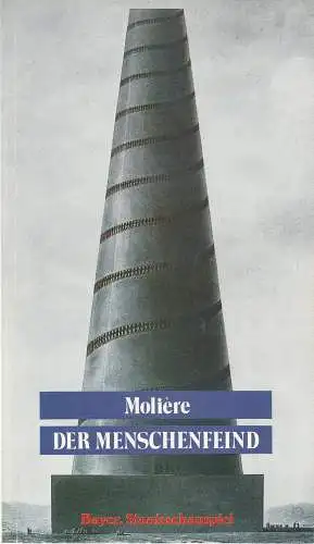 Bayerisches Staatsschauspiel, Frank Baumbauer, Burkhard Mauer,Wolfgang Storch: Programmheft Moliere DER MENSCHENFEIND Premiere 10. Februar 1984 Spielzeit 1983 / 84 Heft 10 (18). 