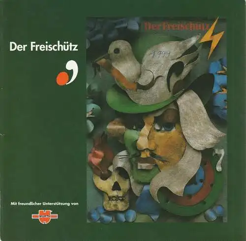 Jeunesses Musicales Deutschland, Philipp Contag-Lada, Sabine Kozinc, Barbara Schröder, Uwe Bethke: Programmheft Carl Maria von Weber DER FREISCHÜTZ Premiere 28. Juli 1999 Schloß Weikersheim (18). 