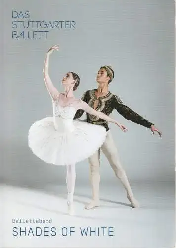 Stuttgarter Ballett, Tamas Detrich, Vivien Arnold, Pia Christine Boekhorst, Peter Piterka, Roman Novitzky ( Probenfotos ): Programmheft Ballettabend SHADES OF WHITE 21. Oktober 2018 Opernhaus Spielzeit 2018 / 19 (18). 