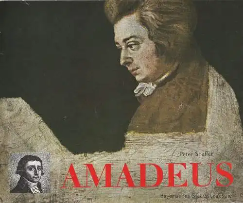 Bayerisches Staatsschauspiel, Kurt Meisel, Jörg-Dieter Haas, Otto König, Claus Seitz: Programmheft Peter Shaffer AMADEUS Deutsche Erstaufführung 19. März 1981 (18). 